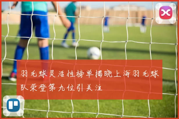 羽毛球灵活性榜单揭晓上海羽毛球队荣登第九位引关注