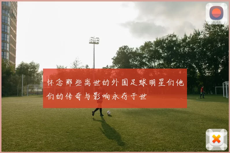 怀念那些离世的外国足球明星们他们的传奇与影响永存于世